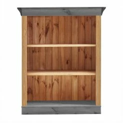 108x132x38 Landhausregal Für Bücher - 3 Fächer - Eshelas