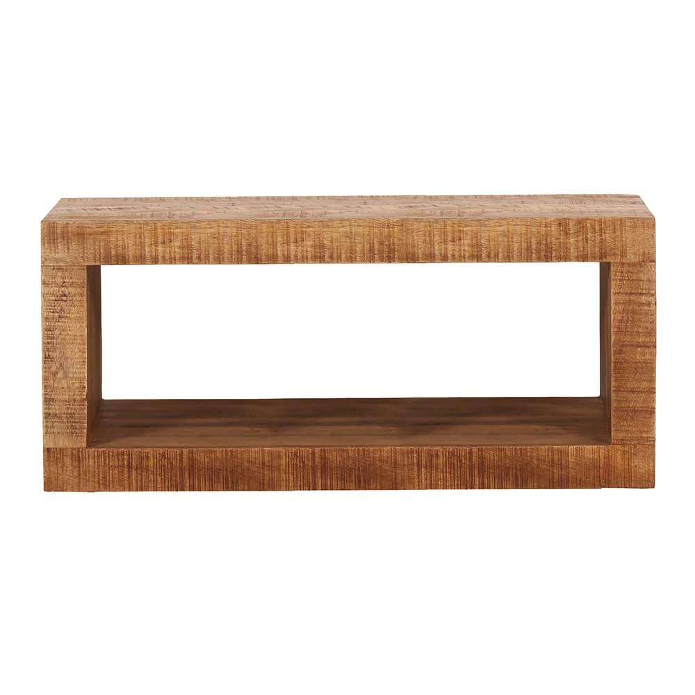 34x20x15 Wandregal Aus Mangoholz Naturbelassen - Norklin