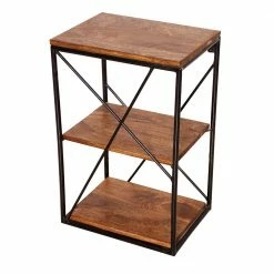 40x62x35 Hängeregal Mit Drei Holzböden - Offia