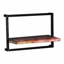 50x35x25 Wandboard Aus Altholz Mit Metallrahmen - Jamaica