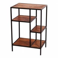 50x75x35 Regal Aus Altmetall In Schwarz - Mendoza I