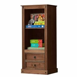 65x140x38 Holz Regal In Dunkelbraun - Larentina