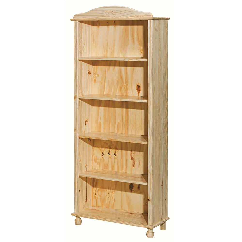 77x180x30 Landhaus Bücherregal Mit Kugelfüßen - Kascanu