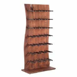 96x203x31 Design Weinregal Aus Akazie & Eisen - Gimma