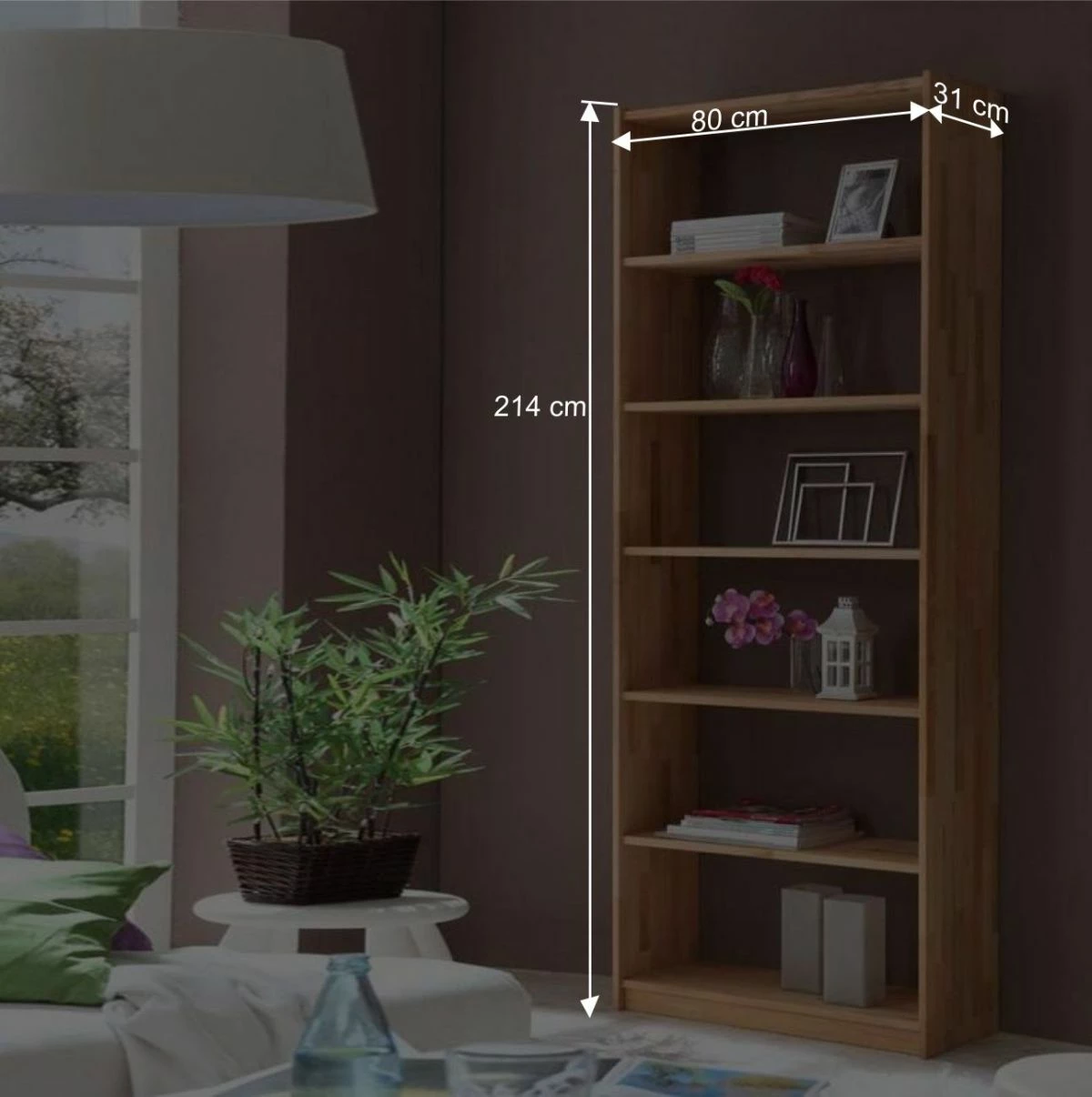 Bücherregal Emily Aus Buche Massivholz – Bild 4