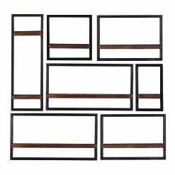 Designer Hängeregale Kombi - Solapura (siebenteilig)