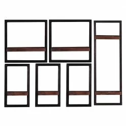 Industrial Hängeregale Im Set - Solapura (sechsteilig)