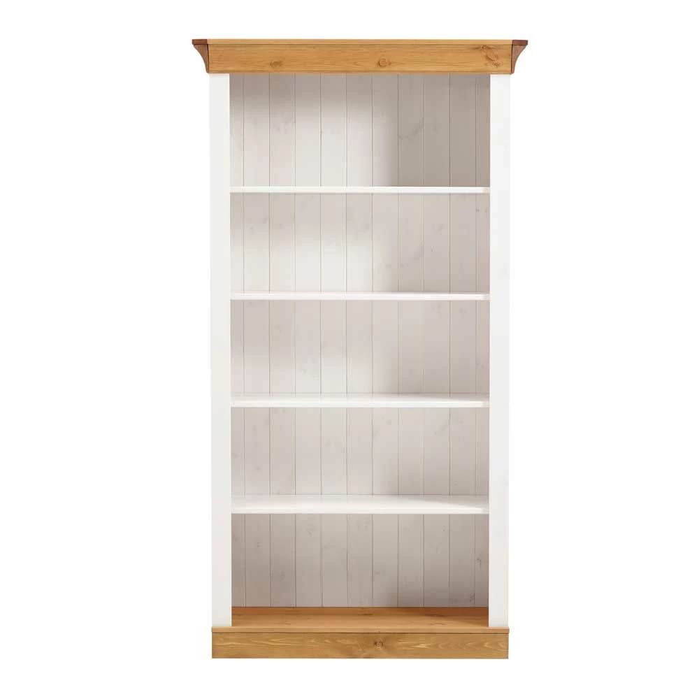 Landhaus Massivholzregal Sibiuta In Weiß Kiefer – Bild 5