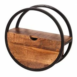 Rundes Wandregal Mit Einer Schublade - Evradon