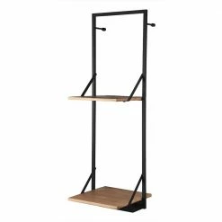 Wandregal Mit LED Licht - 2 Holzablagen - Casta