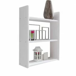 Weißes Holz Hängeregal Mit 60 Cm Breite - Grenvana