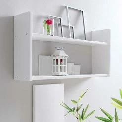 Weißes Holzregal Für Die Wandmontage - Barne